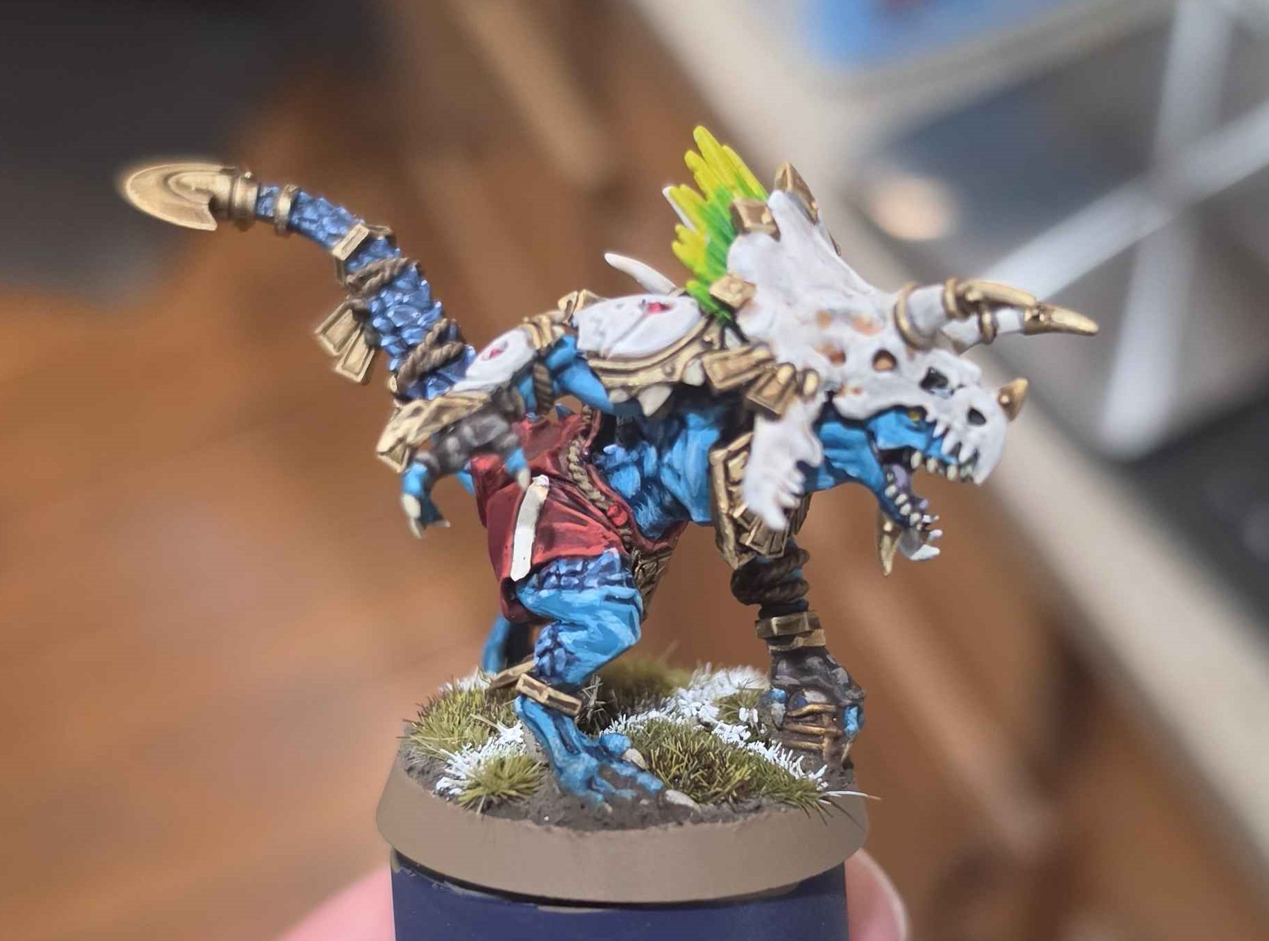 Bild eines Lizardman von vorne.